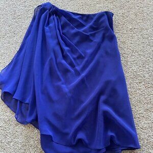 Lauren Ralph Lauren One Shoulder Purple Formal Dress Size 8P – Elegant